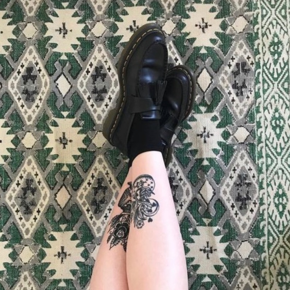 DR MARTENS ADRIAN LEATHER TASSEL LOAFERS S:5